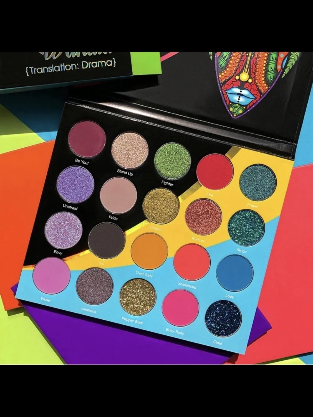 Juvia's Place Wahala Palette - Vibrant Multicolor Tribal Mask